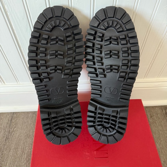 ❗️SOLD❗️VALENTINO GARAVANI VLOGO black leather loafers 39.5 - Picture 6 of 12